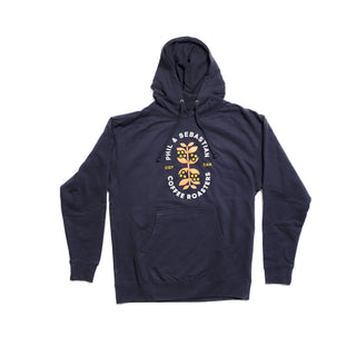 Phil & Sebastian Hoodie - Navy Blue Coffee Plant